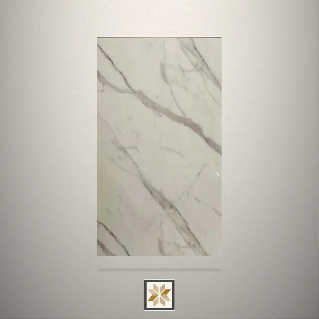 High Gloss Bardiglio Marble Beige Laminate (8x4 feet,1.5 mm): LM-15531