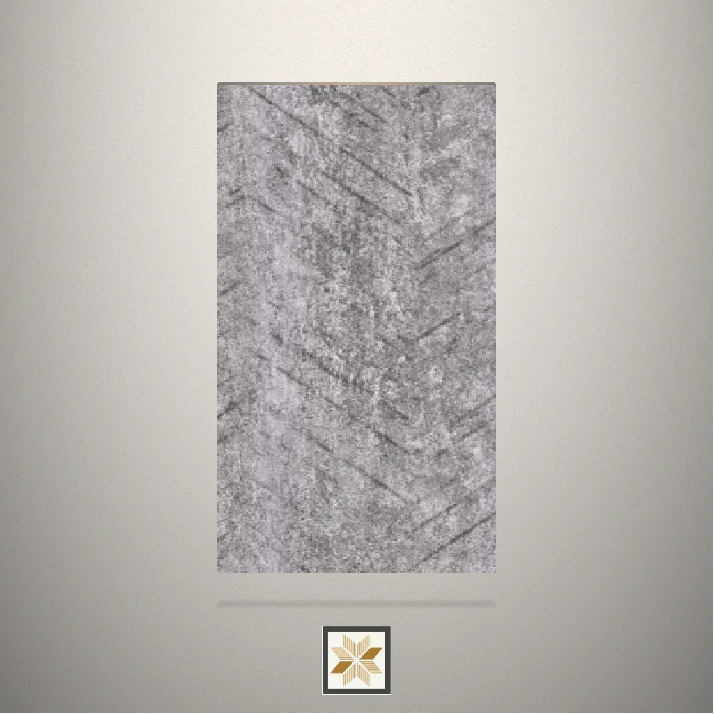 Textured Chevron Silver Pattern Grey Laminate (8x4 feet,0.8 mm): LM-15603