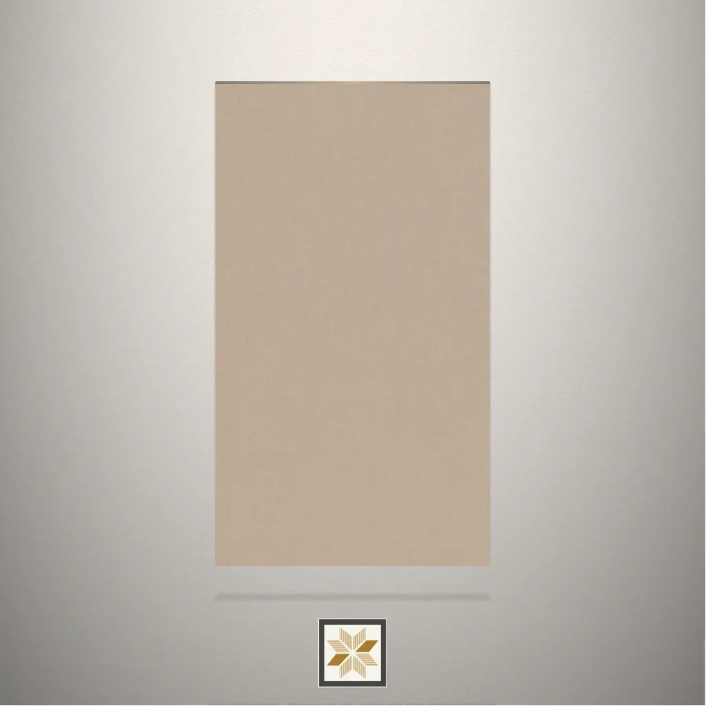 High Gloss Mash Cream Solid Color Brown Laminate (8x4 feet,1.5 mm): LM-15625