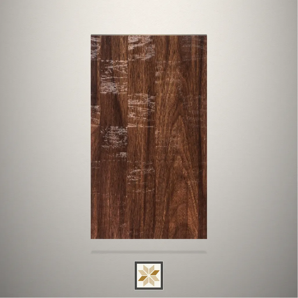 HT Deco Walnut Wooden Brown Laminate (8x4 feet,1 mm): LM-15666