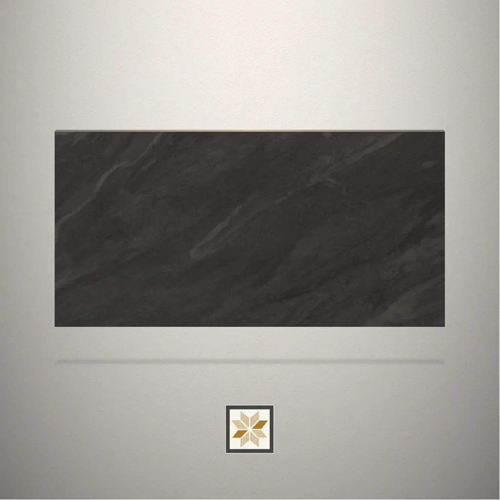 High Gloss Marble Black Laminate (8x4 feet,1 mm): LM-15707