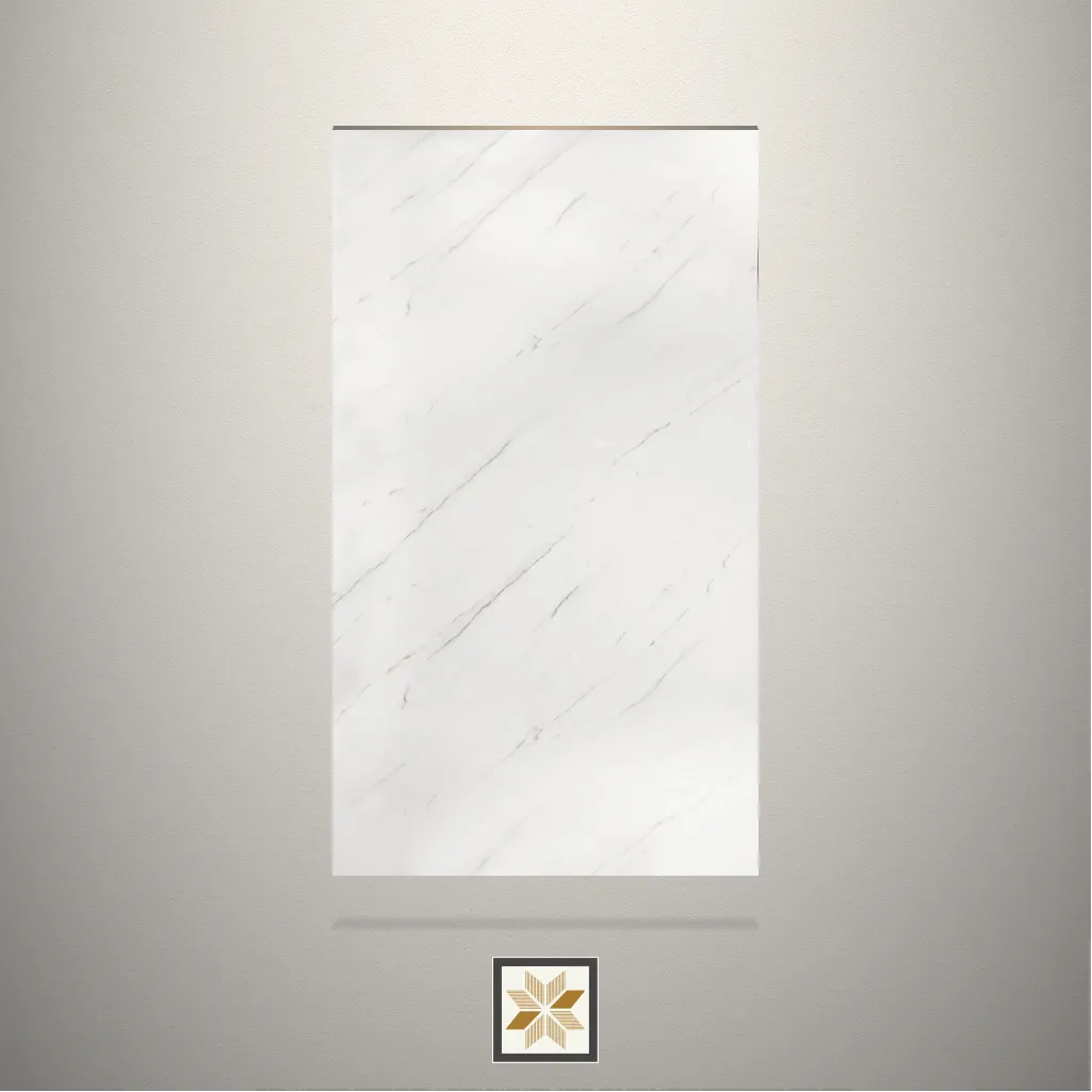 Gloss Marble White Laminate (8x4 feet,1.5 mm): LM-15723