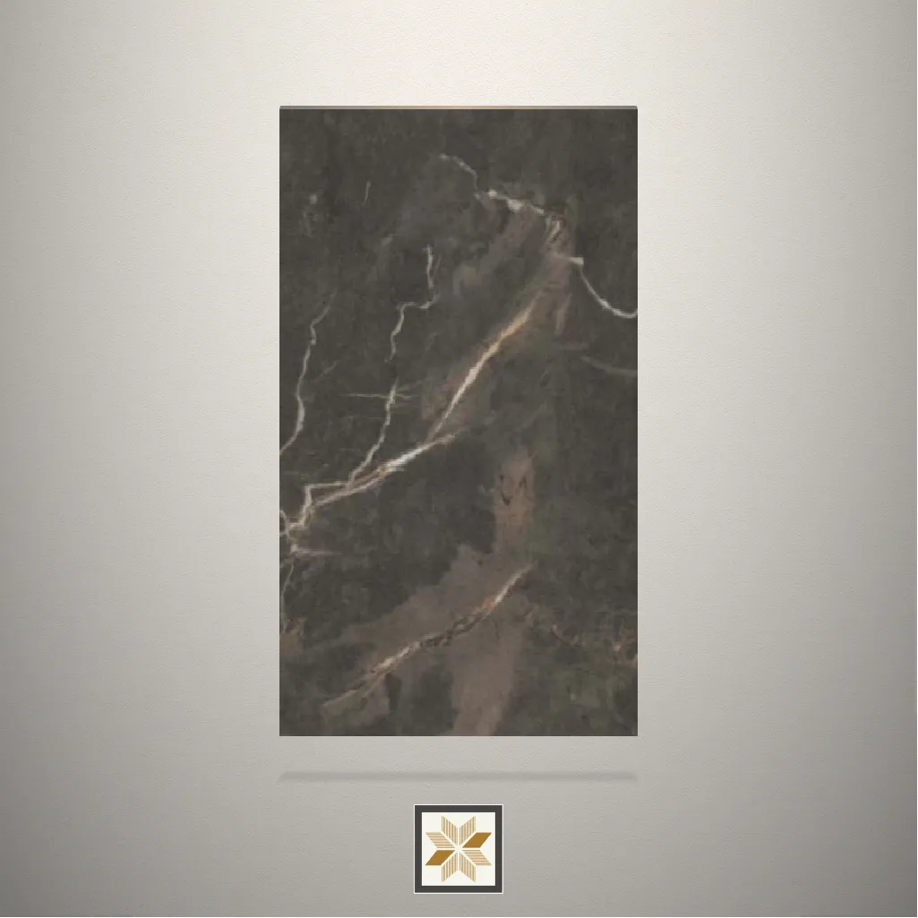 High Gloss Grigrio Palazzo Marble Brown Laminate (8x4 feet,1.5 mm): LM-15725