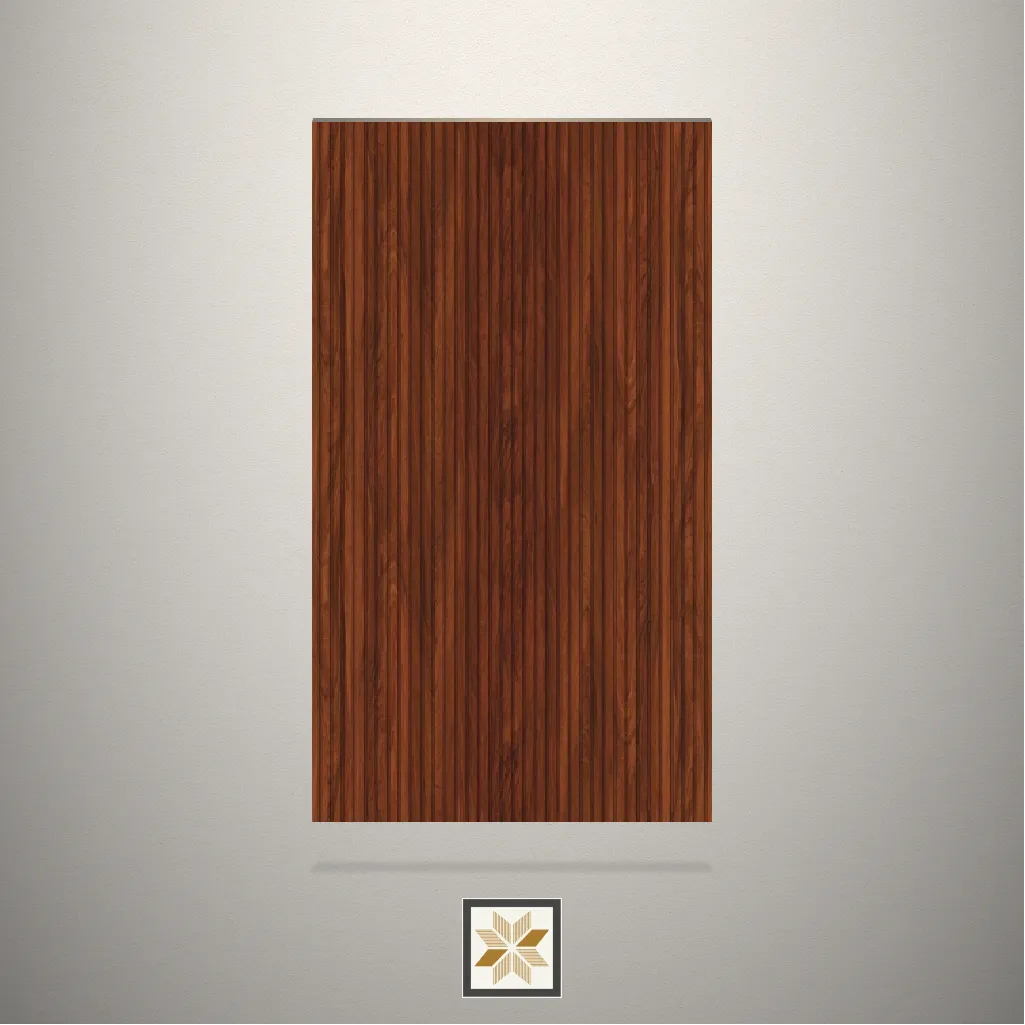 Textured Fluted Brown Laminate (8x4 feet,1 mm): LM-15735
