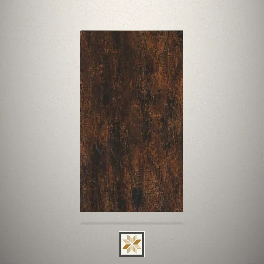 High Gloss Linc Wood Dark Wooden Brown Laminate (8x4 feet,1.5 mm): LM-15739