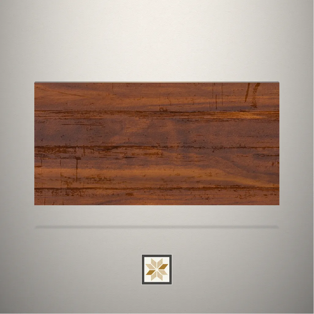 Textured Horizontal Wood Line Wooden Brown Laminate (8x4 feet,1 mm): LM-15770