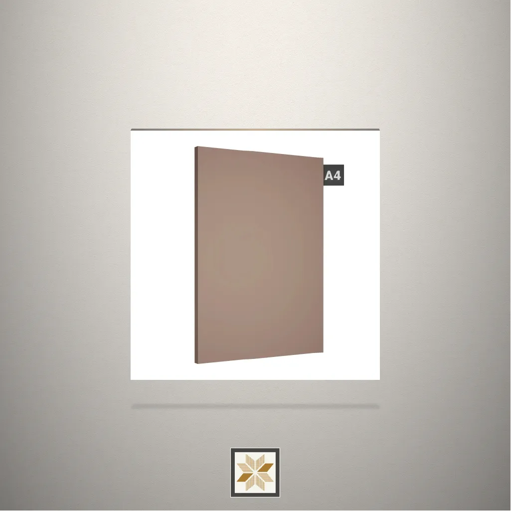 Gloss Solid Color Brown Laminate (8x4 feet,1.5 mm): LM-15789