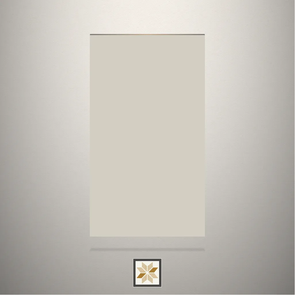 High Gloss Panda White Solid Color Beige Laminate (8x4 feet,1.5 mm): LM-15818