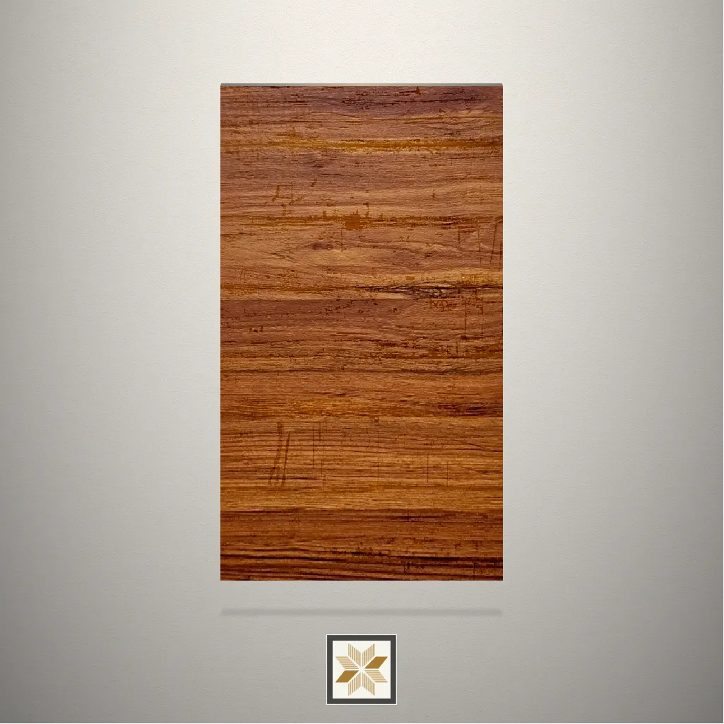 Textured Horizontal Wood Line Wooden Brown Laminate (8x4 feet,1 mm): LM-15822