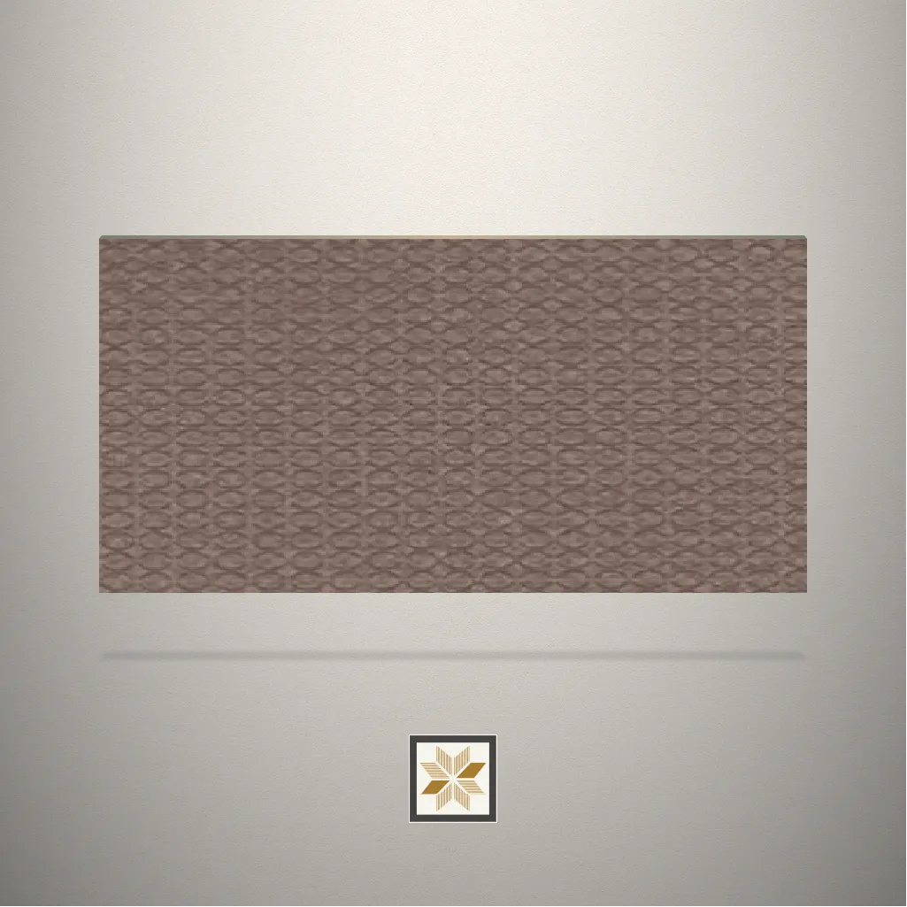 High Gloss Wooden Rose Light Fabric Linen Brown Laminate (8x4 feet,1.5 mm): LM-15847