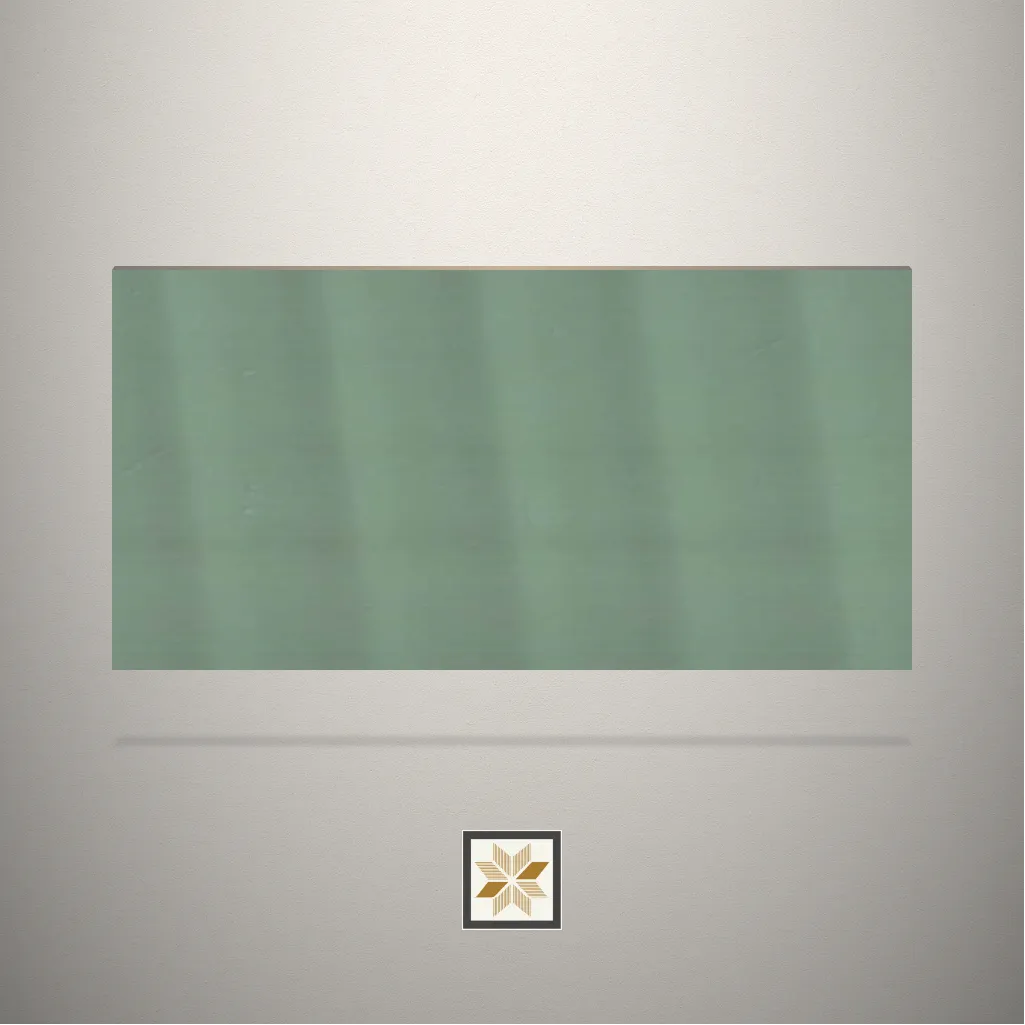 Gloss Green Flute Fluted Green Laminate (8x4 feet,1 mm): LM-15866-C