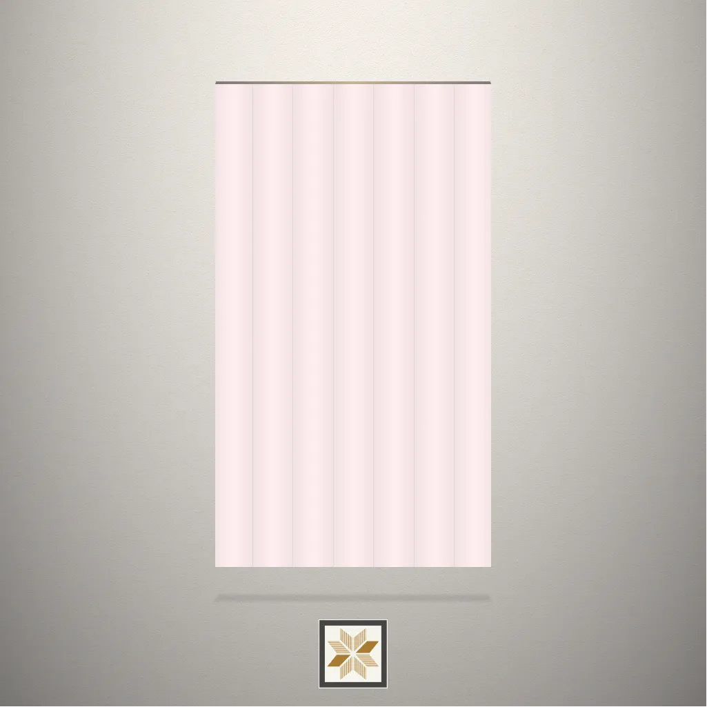 High Gloss Pristine Pleat Fluted Cream Laminate (8x4 feet,2.5 mm): LM-16012