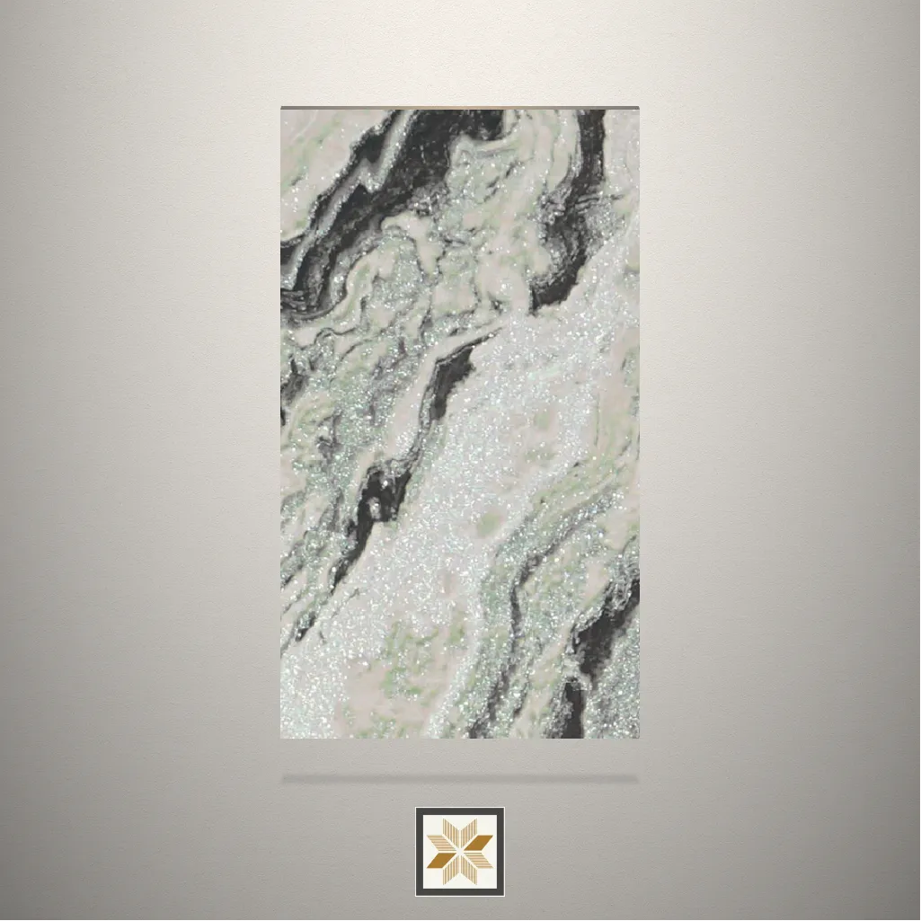 Gloss River Rock Marble Beige Laminate (8x4 feet,1 mm): LM-16047