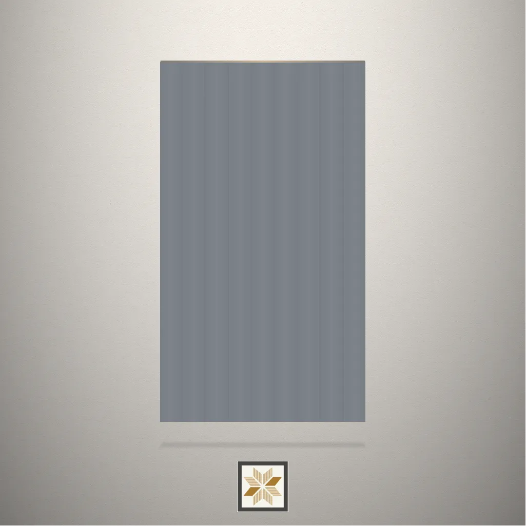 High Gloss Translucent Texture Fluted Grey Laminate (8x4 feet,2.5 mm): LM-16131