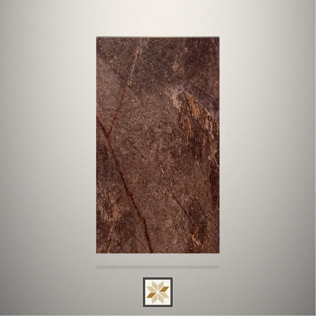 Italian Marble Dark Rustic Vintage Brown Laminate (8x4 feet,1 mm): LM-16194