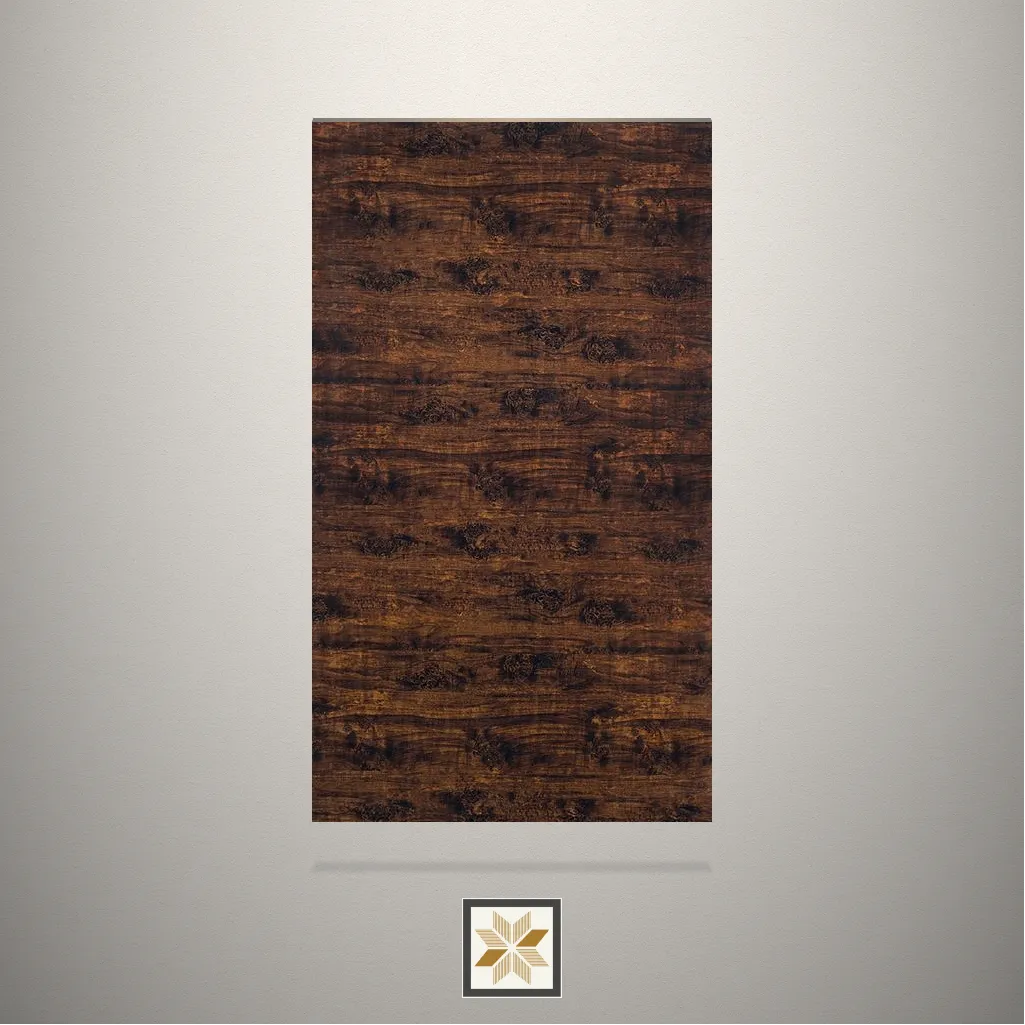 Gloss Wooden Brown Laminate (8x4 feet,1.5 mm): LM-16238