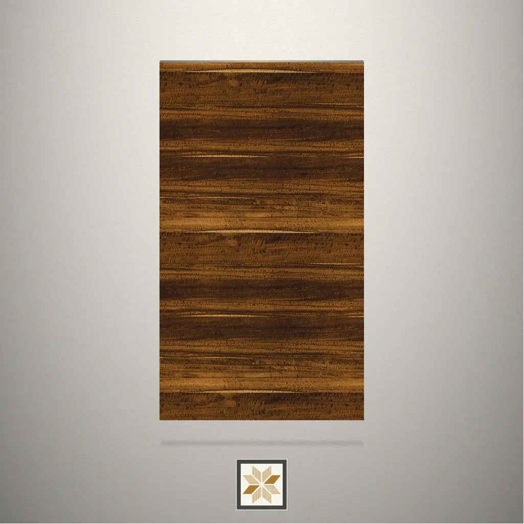 Gloss Wooden Brown Laminate (8x4 feet,1.5 mm): LM-16334