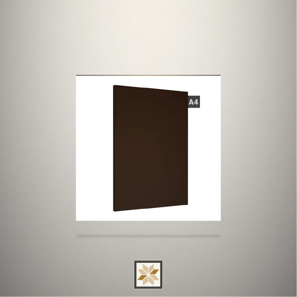 Gloss Solid Color Brown Laminate (8x4 feet,1.5 mm): LM-16357