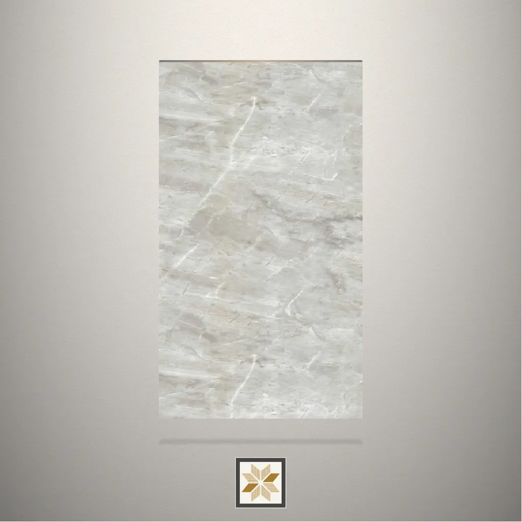 Classic Marble Grey Stone Beige Laminate (8x4 feet,0.8 mm): LM-16377