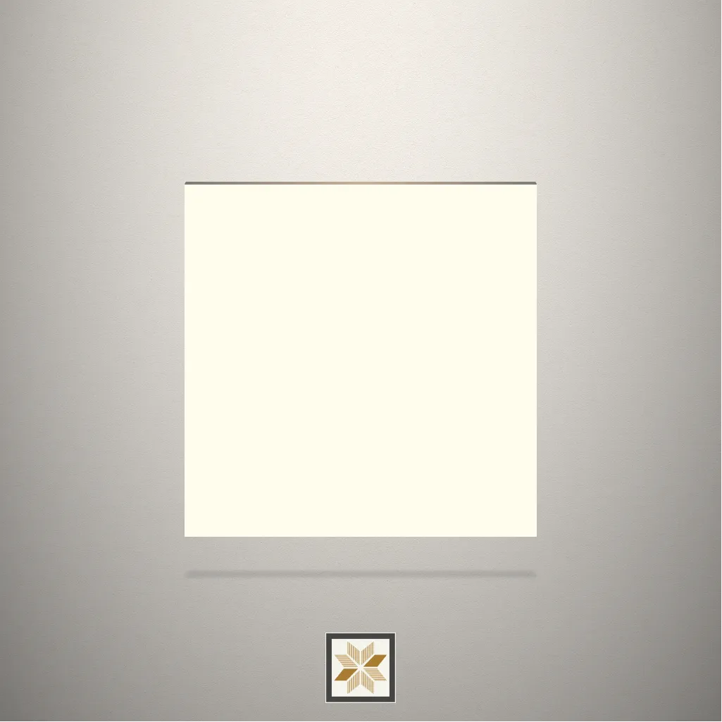 Off White Solid Color White Laminate (8x4 feet,0.8 mm): LM-16382