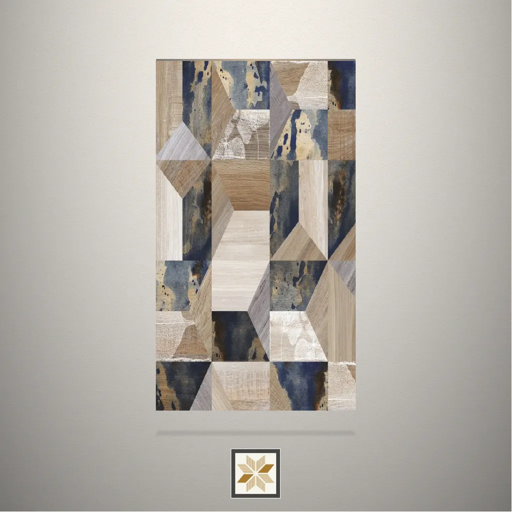 Textured Interlock Sepia Pattern Brown Laminate (8x4 feet,1 mm): LM-16398