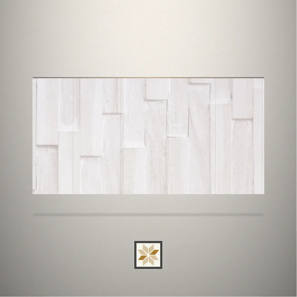 White Flute Wood Pattern White Laminate (8x4 feet,1 mm): LM-16402