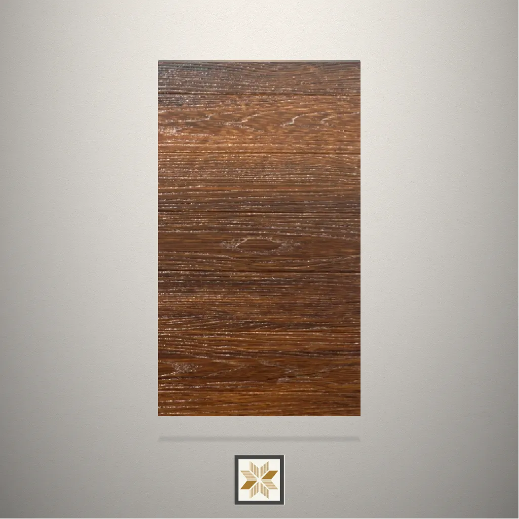 HT Dark Oak Wooden Brown Laminate (8x4 feet,1 mm): LM-16403