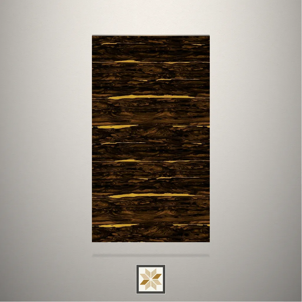 Gloss Wooden Brown Laminate (8x4 feet,1.5 mm): LM-16411