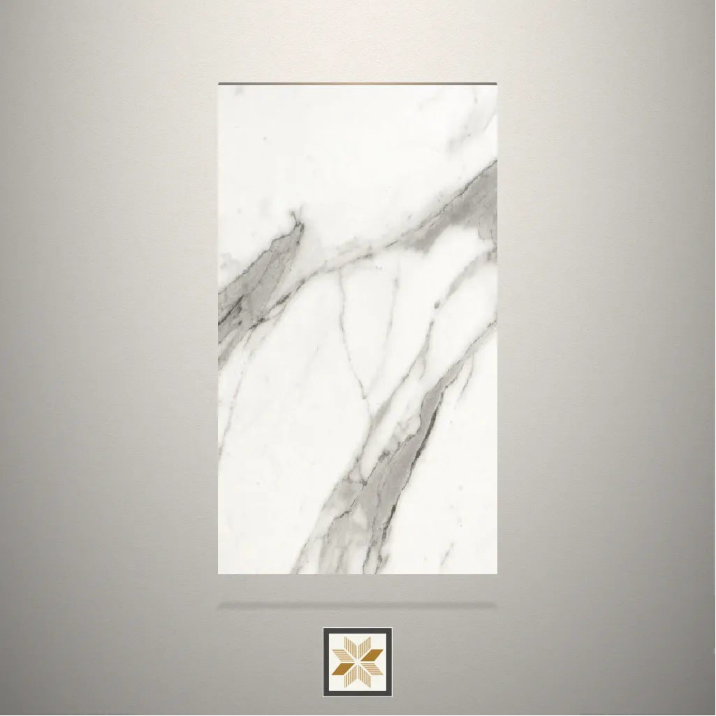 HT Satvario Marble White Laminate (8x4 feet,1 mm): LM-16527