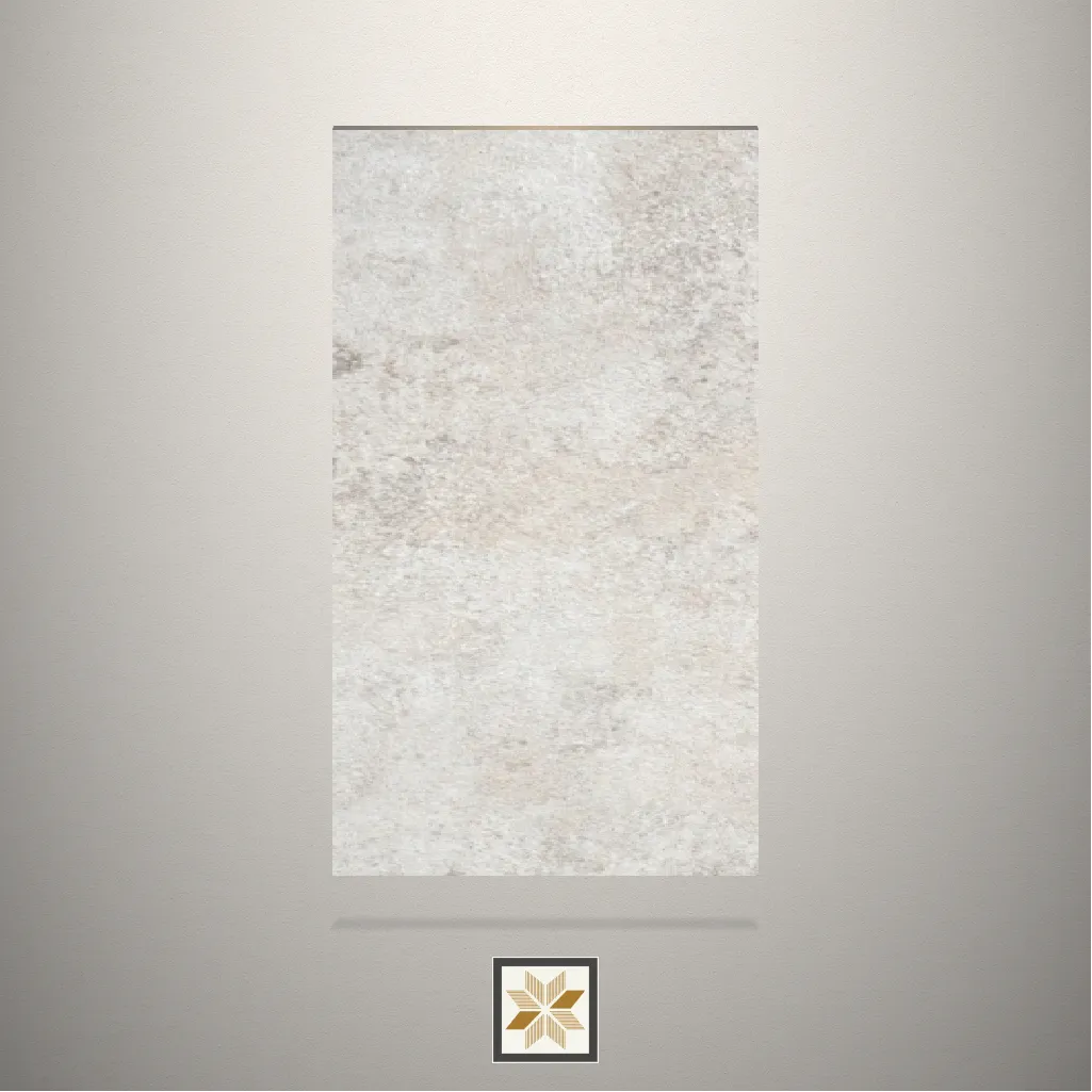 HT Bleched Concrete Stone Beige Laminate (8x4 feet,1 mm): LM-16581