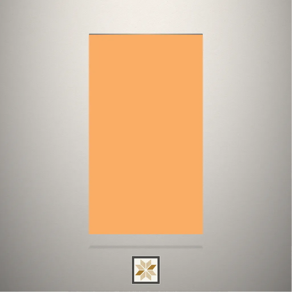 Matt Tangerine Solid Color Orange Laminate (8x4 feet,0.8 mm): LM-16630