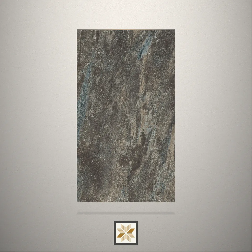 Textured Livid Krakato Stone Brown Laminate (8x4 feet,1 mm): LM-16642