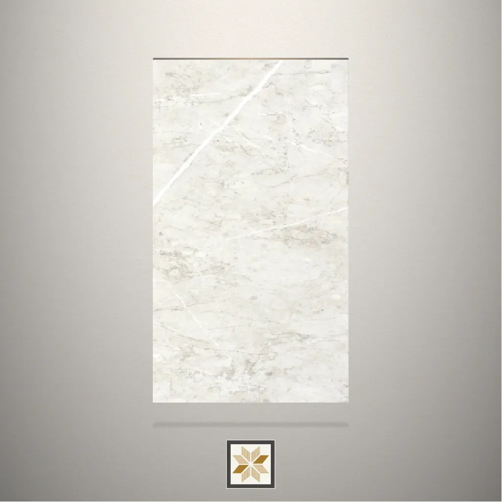 Ivory Marquilla Stone White Laminate (8x4 feet,1 mm): LM-16712