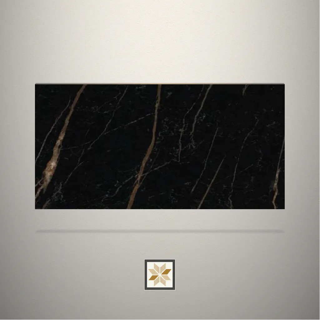 Matt Marble Black Laminate (8x4 feet,0.8 mm): LM-16803