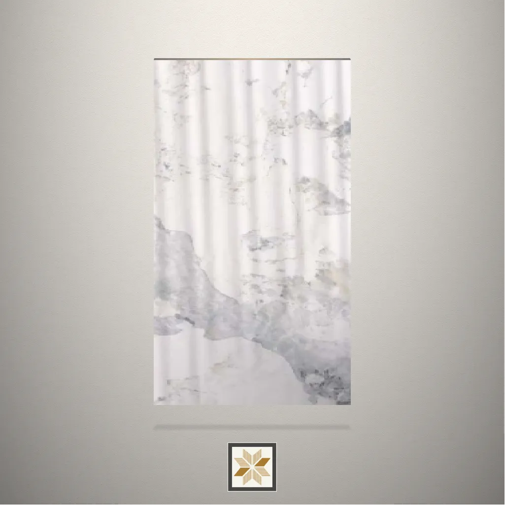 High Gloss Bianco Carrara Marble Cream Laminate (8x4 feet,1.5 mm): LM-16823