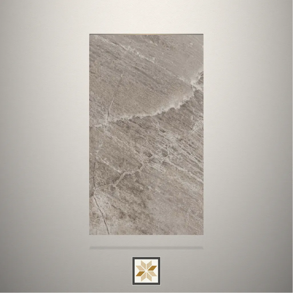 High Gloss SLK Stone Grey Laminate (8x4 feet,0.8 mm): LM-16852