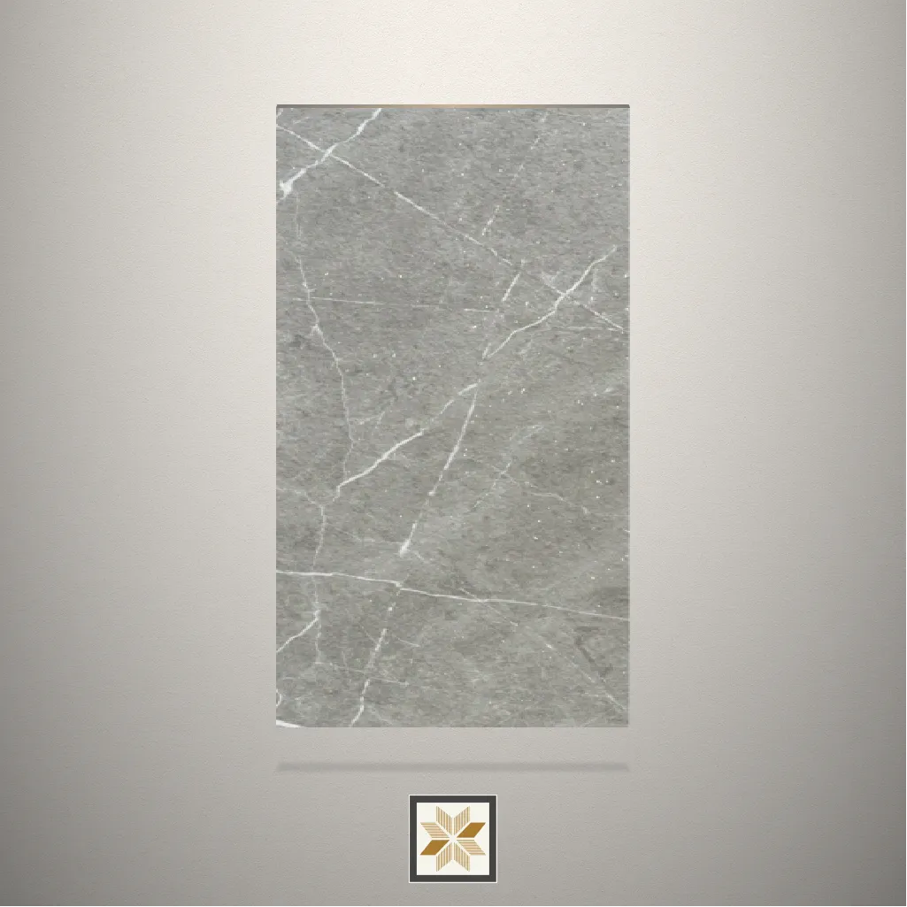 Bristly Marble Marble Grey Laminate (8x4 feet,1 mm): LM-16982