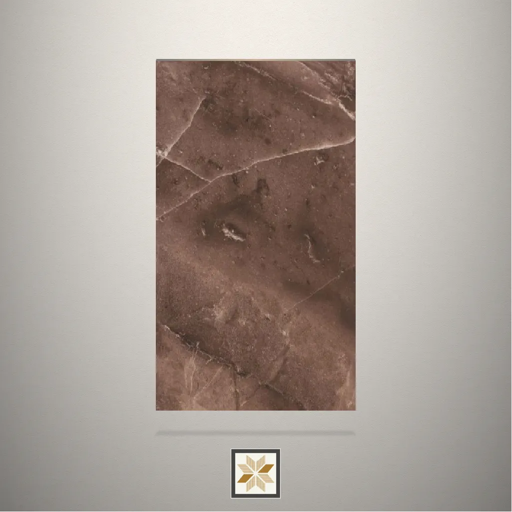 High Gloss SLK Stone Brown Laminate (8x4 feet,0.8 mm): LM-17086