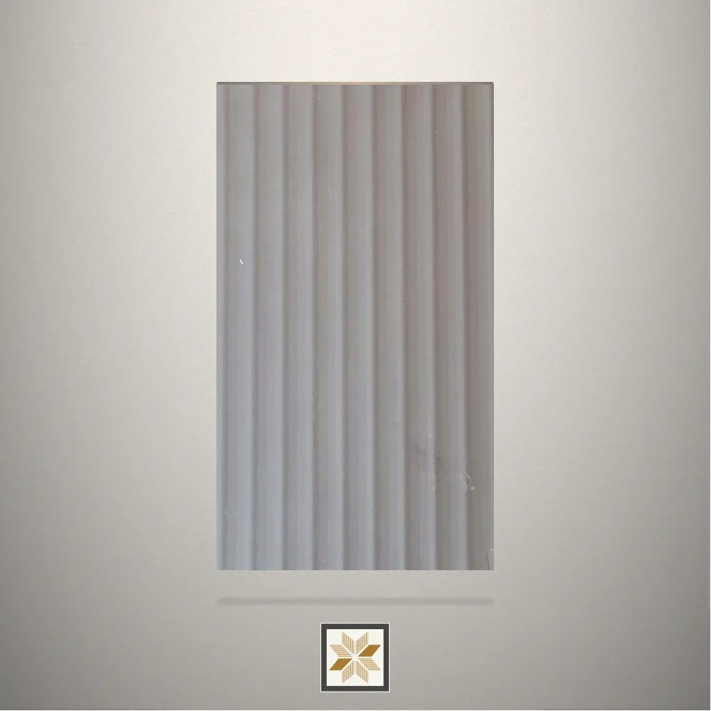 Textured Fluted Grey Laminate (8x4 feet,1 mm): LM-17224