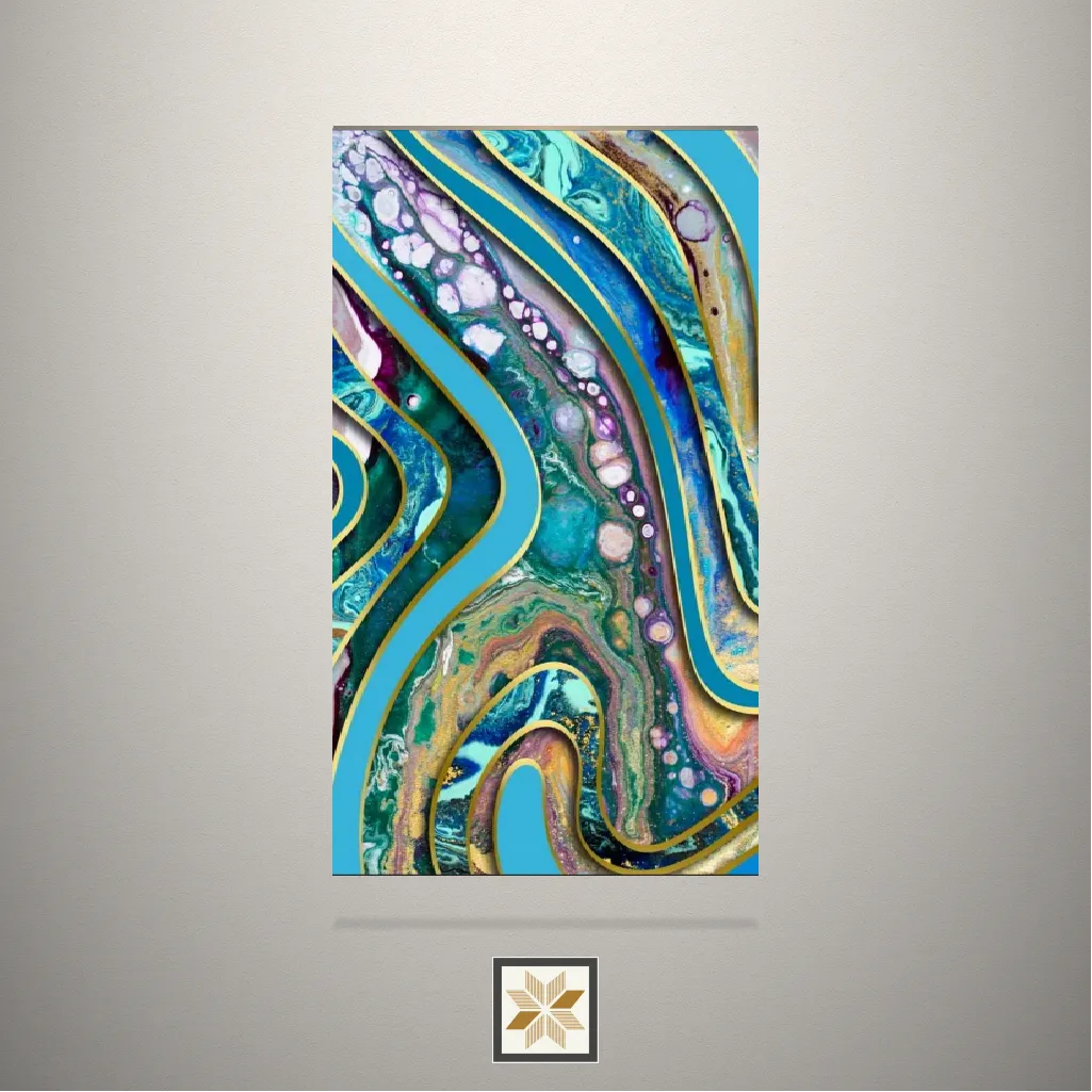 High Gloss Rich Digital Digital Printed Multi Colour Laminate (8x4 feet,1 mm): LM-17226