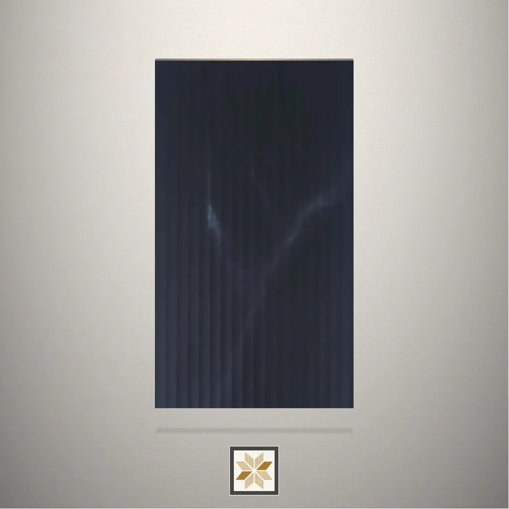 Textured Fluted Black Laminate (8x4 feet,1 mm): LM-17316