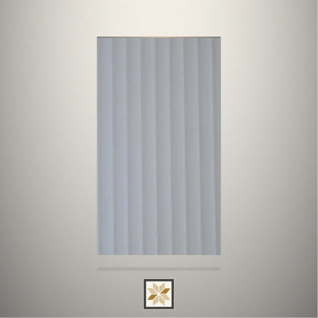 Textured Fluted Grey Laminate (8x4 feet,1 mm): LM-17336