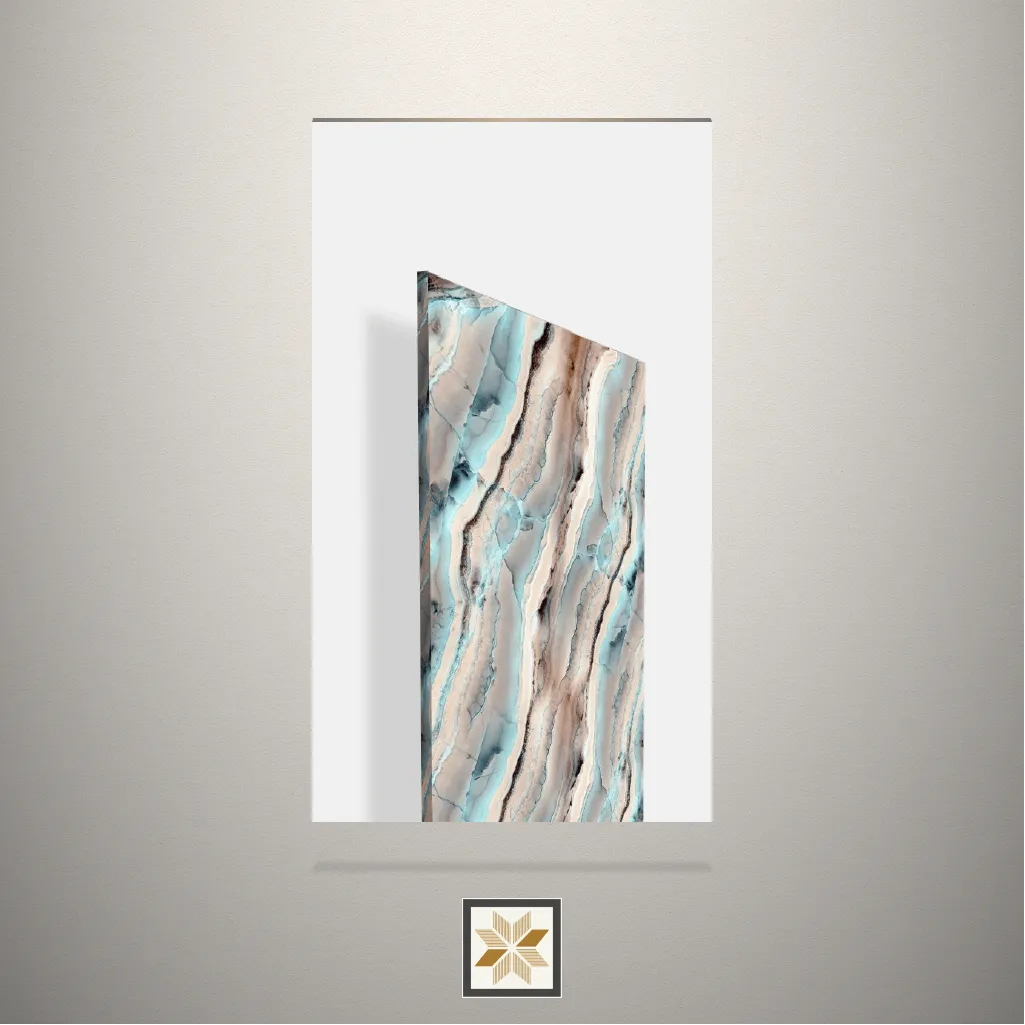 Textured Clayto Digital Printed Multi Colour Laminate (8x4 feet,1 mm): LM-17340