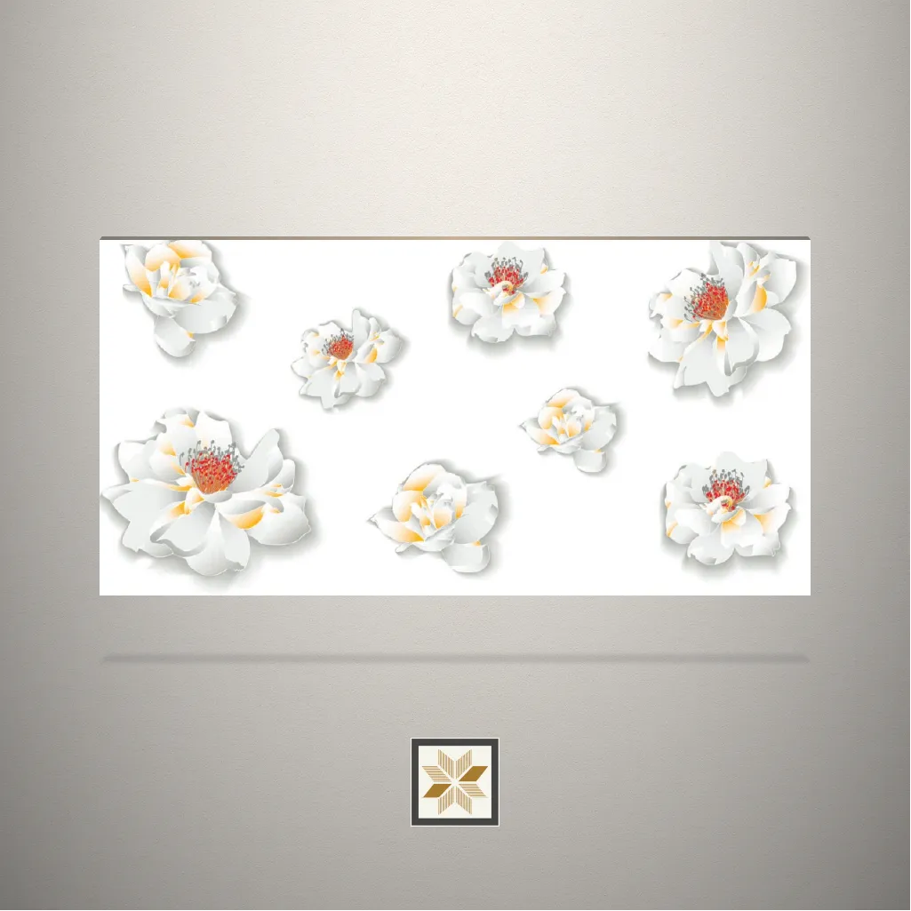 High Gloss Flowery Paradise Digital Printed Multi Colour Laminate (8x4 feet,1 mm): LM-17348