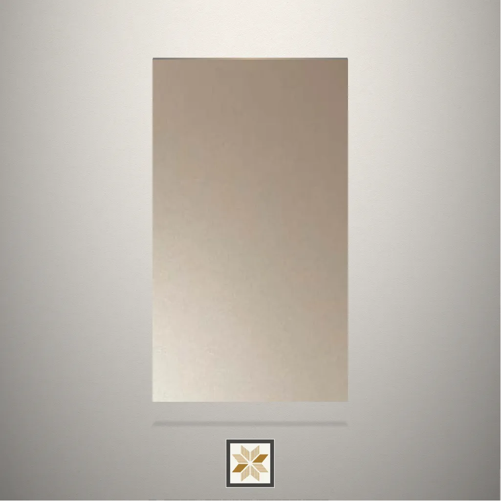 High Gloss Grey Sand Solid Color Brown Laminate (8x4 feet,1.5 mm): LM-17395