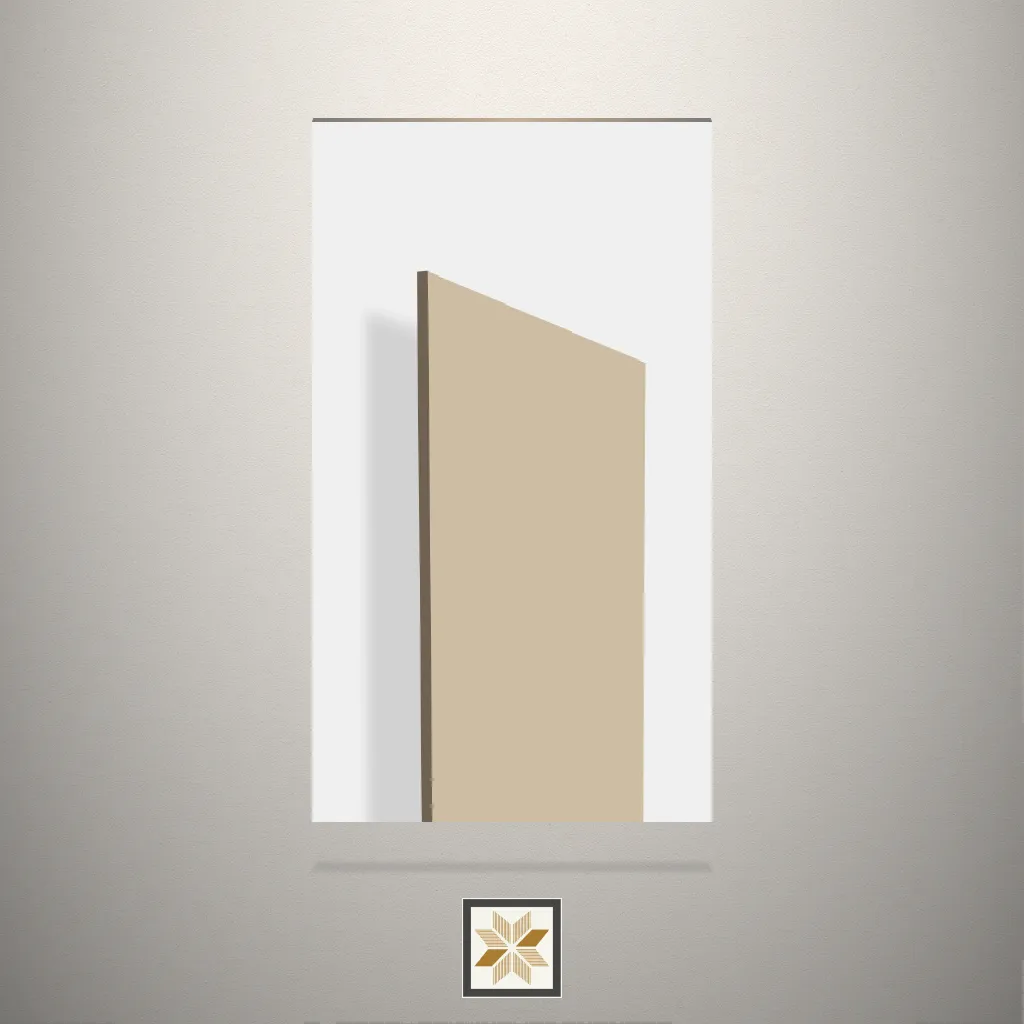 High Gloss Solid Color Beige Laminate (8x4 feet,1 mm): LM-17407