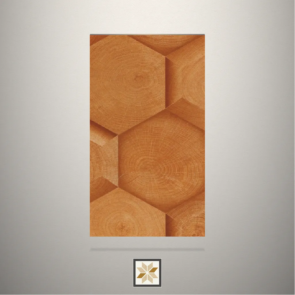 High Gloss Malabar Yew Pattern Brown Laminate (8x4 feet,1 mm): LM-17412