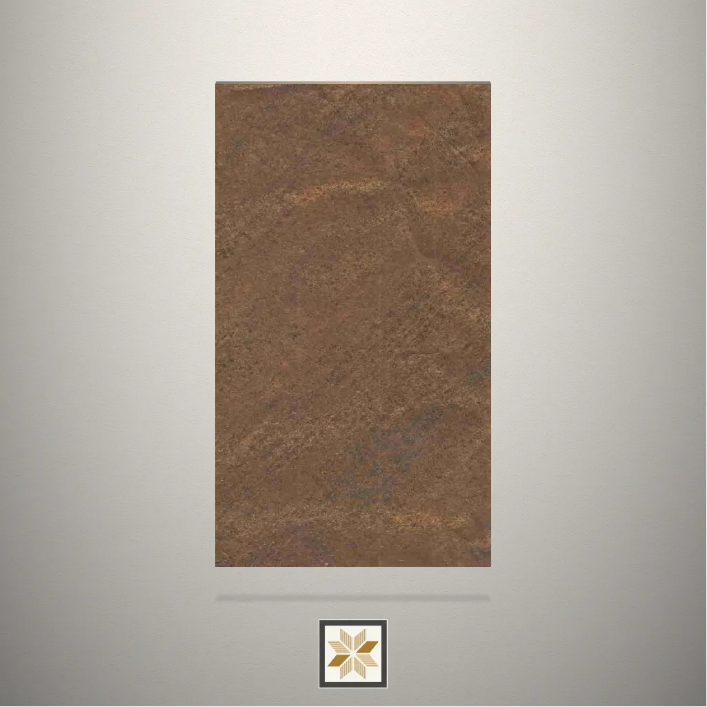 Textured Oliviya Rustic Stone Brown Laminate (8x4 feet,1 mm): LM-17486