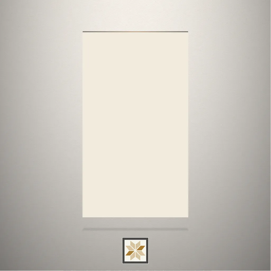 High Gloss Bavarian Cream Solid Color White Laminate (8x4 feet,1 mm): LM-17524