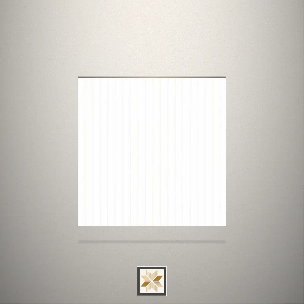 Textured Fluted White Laminate (8x4 feet,1 mm): LM-17601